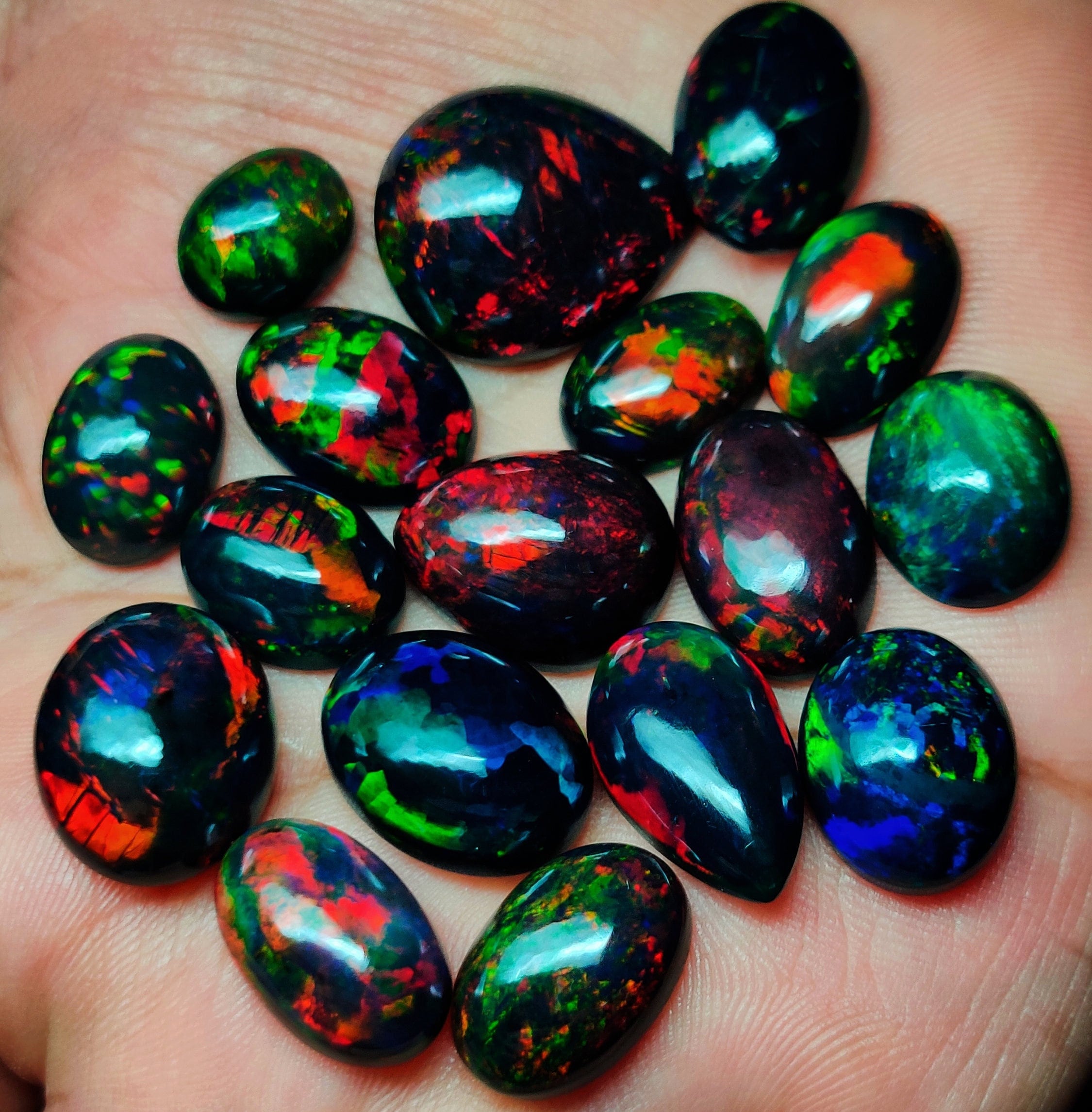 Synthetic black opal Etsy
