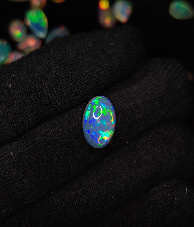 Aaaatop Quality Ethiopian Opal Cabochon Multi Fire Opal Natural Fire ...