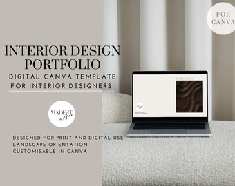 Interior Design Portfolio Template for Interior Designers, Design Tool