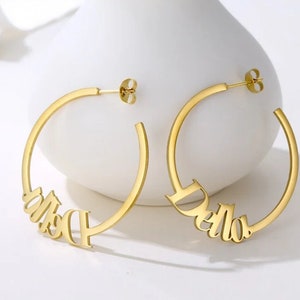 Louis Vuitton Braided Monogram Charm Hoop Earrings