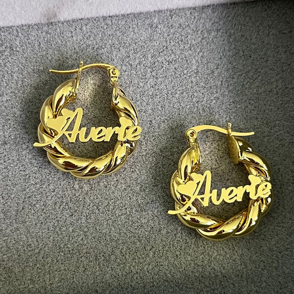 Name earrings for babies clearance