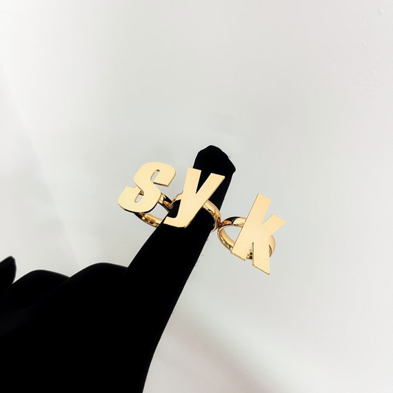 Personalized Custom Gold Plated Four Hearts Nameplate Ring 3D Name Finger  Ring | Cool gifts for women, Nameplate ring, Girlfriend gifts