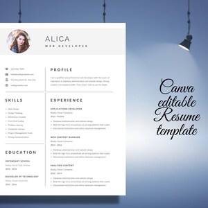 Cv Templatecvresume Templateprofessional Resumecv Template Etsy Cv Templatecvresume Templateprofessional Resumecv Template Etsy