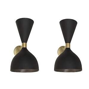 1950s Pair of Wall Sconce Diabolo Pair of Modern Italian Wall Light Wall Fixture
