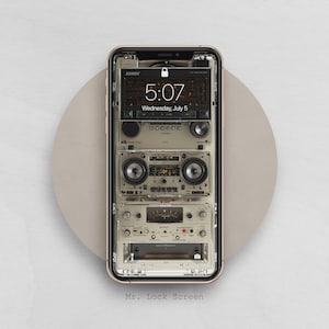 Retro Sound System iPhone Wallpaper | iOS Lock Screen Wallpaper | Mobile Wallpaper for iPhone and Android Phones | 90&#39;s 80&#39;s Memories