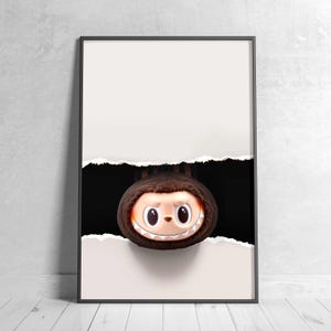 Zimomo Labubu Poster, Labubu The Monster Decor, Labubu Wall Art, Modern Wall Decor, Home Decor, Digital Download Print