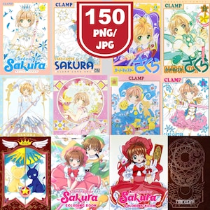 150 Cardcaptor Sakura Cards JPG PNG Bundle, 150 Unique Designs Downloads, Cardcaptor Sakura Tarot Cards PNG Instant Download