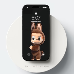 Hiding Zimomo Labubu Video Phone Wallpapers | Video Lockscreen | Android & iPhone Video Background | Animated Smartphone Wallpaper