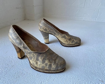 Tacones de serpiente de la década de 1940