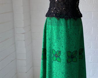 Saia longa Emerald Islander dos anos 70