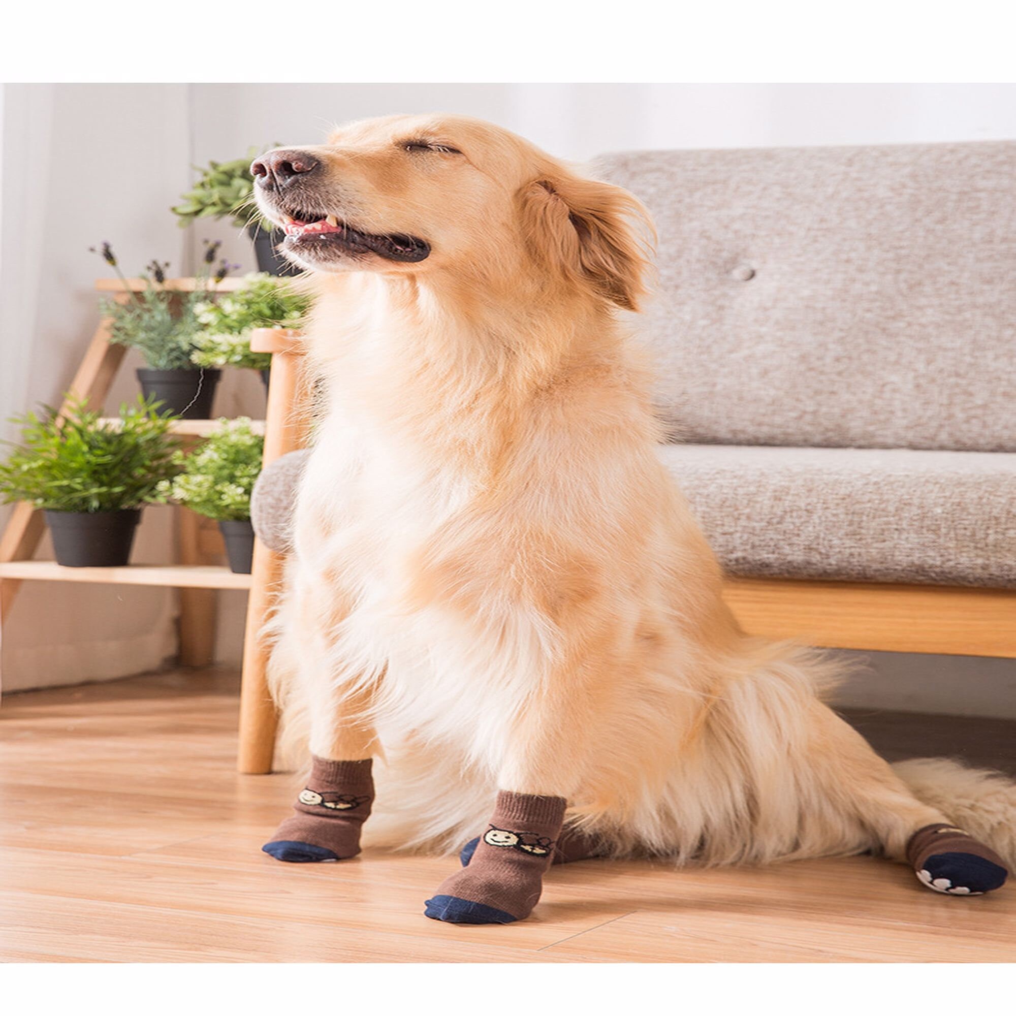 Dog Socks, Antislip Dog Soft Paw Protector, Pet Socks With Rubber