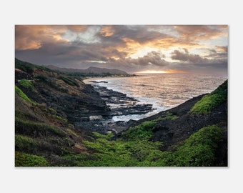 Aluminum Print - Halona Blowhole Lookout - Sunrise - Hawaii