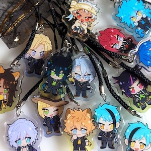 TWST Villain 1.5&quot; Acrylic Charms (final sale)