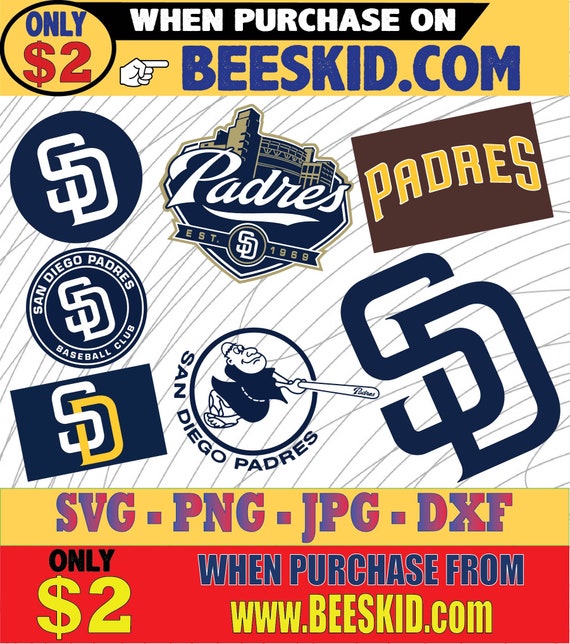 Sandiegopadressvg Clipart Bundle Cutting File Sport Svg Etsy