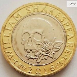 2016 UK Shakespeare Tragedies Circulated 2 pound coin