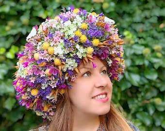 Sokolydesign Slawisch Haarkranz Mokosz slawische Göttinnen Hochzeit Braut Krone Tiara Vinok Blumenkrone Blumenkranz Nymphe Fee Elfe Cosplay