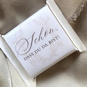 Mini banderín Rittersport | Es agradable tenerte aquí | Regalo de anfitrión | Boda | Cumpleaños |