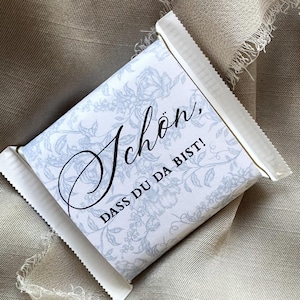 Mini banderín Rittersport | Es agradable tenerte aquí | Regalo de anfitrión | Boda | Cumpleaños |