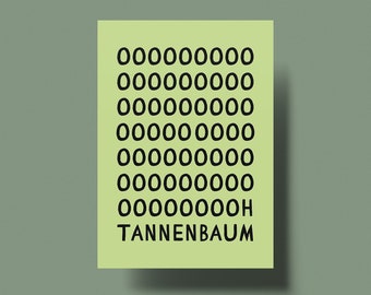 Oh Tannenbaum - Postkarte für Weihnachten