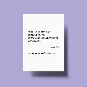 Witzige Postkarte - Hunde - Hundebesitzer
