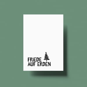 Friede auf Erden - Weihnachtskarte