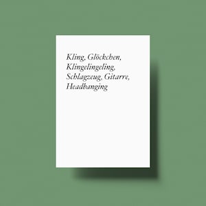 Lustige Postkarte für Weihnachten