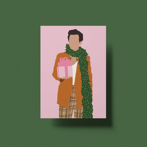 Harry Styles - Weihnachtskarte - Postkarte