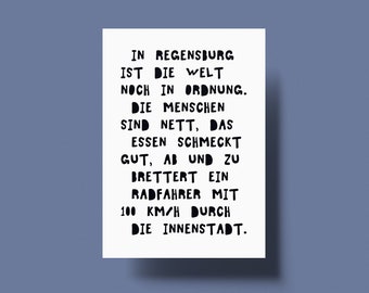 Regensburg - Postkarte