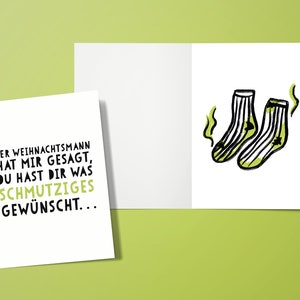 Lustige Weihnachtskarte