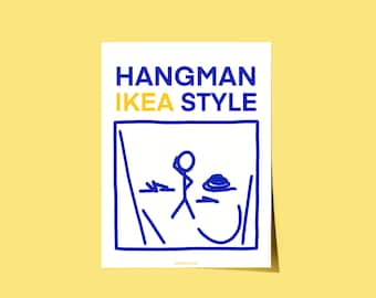 Hangman Ikea Style - Poster - Bilder - Wanddeko