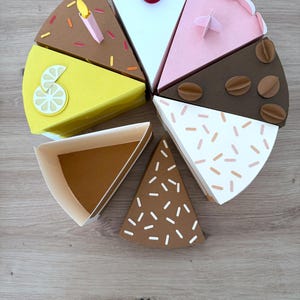 Kuchenstück aus Papier I Geschenkverpackung I Geldgeschenk I