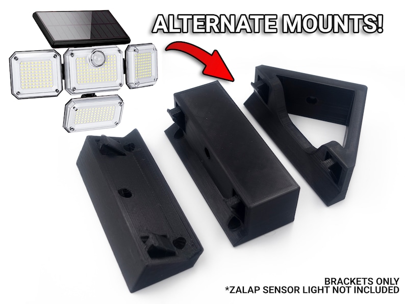 Zalap 4 Heads Light Mounting Adapters Extrended Corner Angled Brackets ...