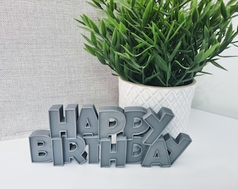 Reusable Happy Birthday Sign, Birthday Boy Decor, Party Decor, Birthday Party Signs, Birthday Table Decoration, Birthday Girl Decor, Signs