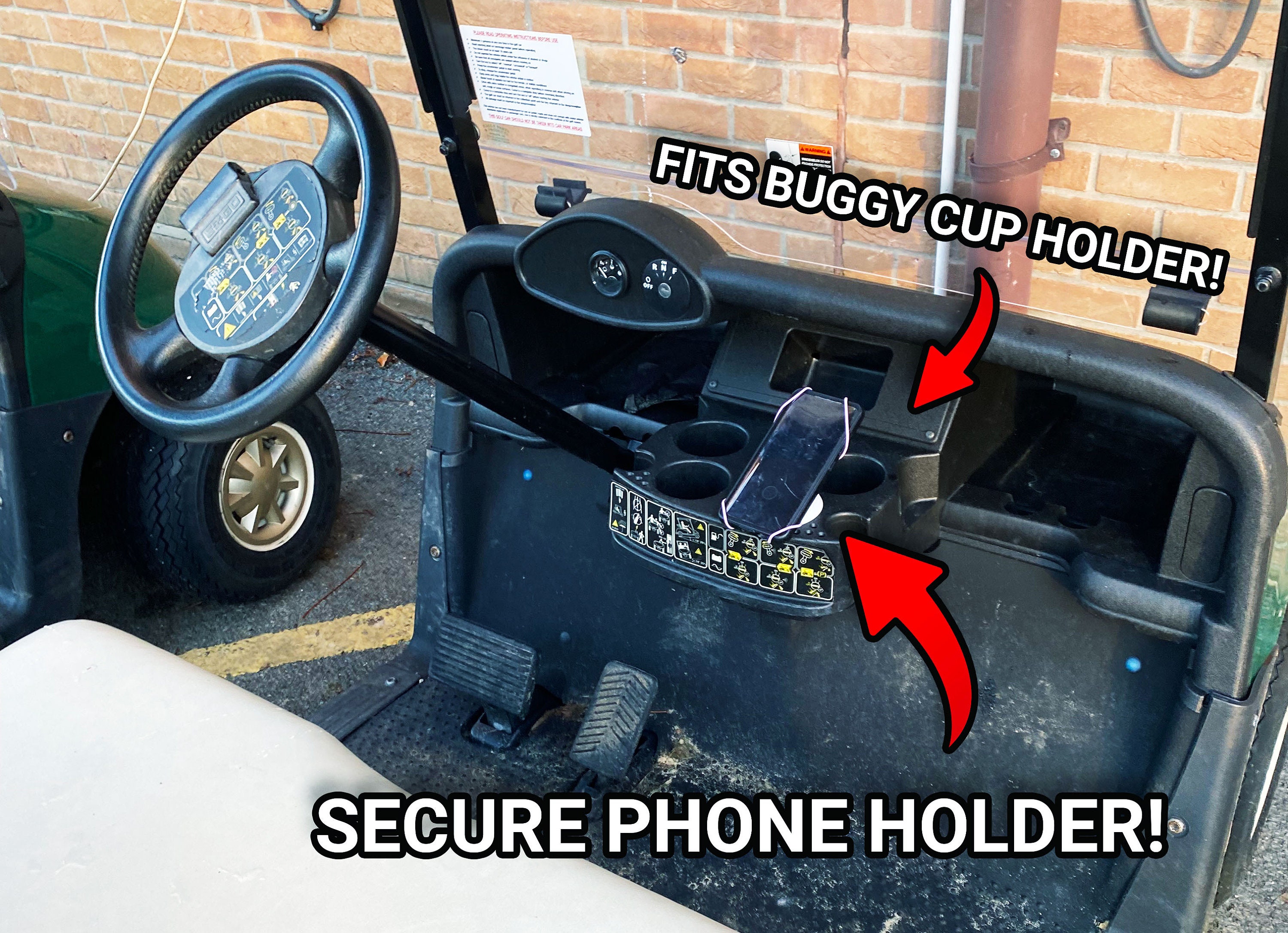 Golfing Golf Buggy Phone Holder, Garmin Holder for Golf Kart, Golf Gift Idea, Golf Gift for Him, Dad Golf Gift, Gift for Golfers, Golf Cart