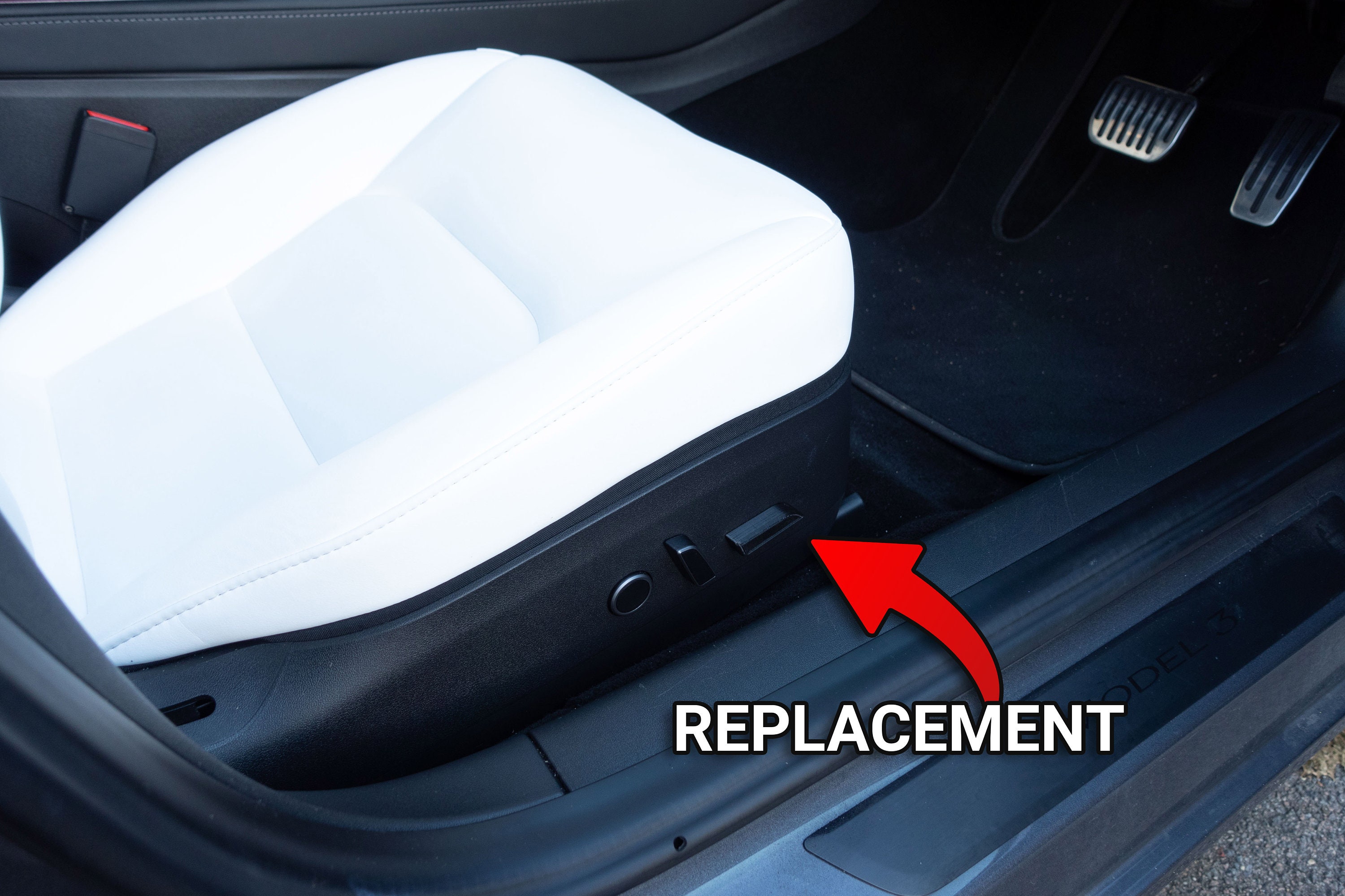 Tesla Model 3 & Tesla Model Y Seat Adjustment Position Button Cap