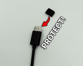 Cappucci protettivi per cavi HDMI - Confezione da 4 protezioni per connettori HDMI, cavi TV, cavi ordinati, elettronica - Perfetti per viaggi o viaggi di lavoro