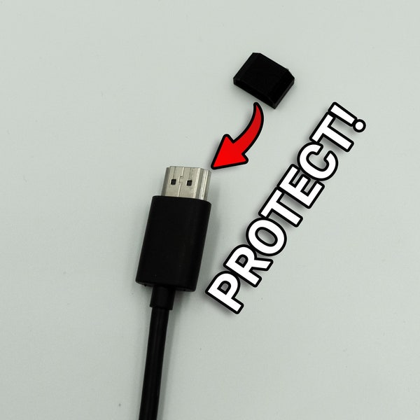 HDMI-Schutzkappen - 4er-Pack Schutz für HDMI-Stecker, TV-Kabel, Kabel aufgeräumt, Elektronik - Perfekt für Reisen oder Geschäftsreisen