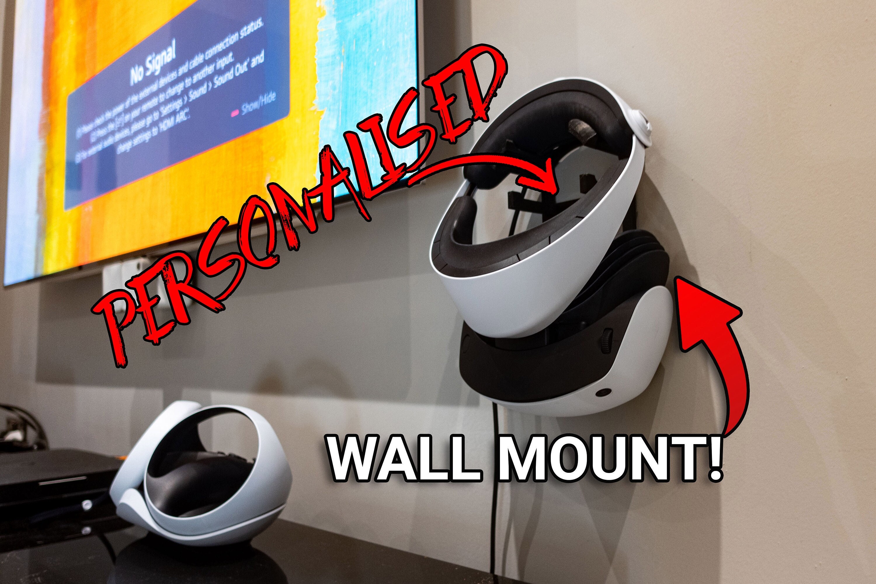  Wall Mount Stand for PS5 VR2 Gaming Accessories