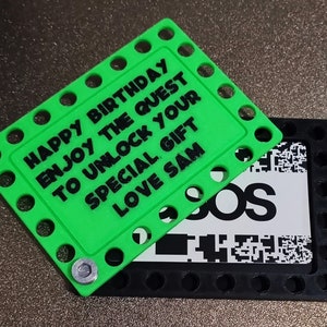 Titular de la tarjeta de regalo personalizado: ¡desatornille los tornillos para recibir una sorpresa! Tarjeta de regalo de cumpleaños, estuche de tarjeta de regalo, titular de tarjeta personalizada, tarjeta de regalo de ocasión