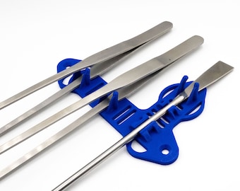 Aquarium Aquascaping Tool Holder in Blue, Tweezers & Spatula, Fish Keeping, Aquarium Plants, Fish Tank Tools, Birthday Gift for Friend