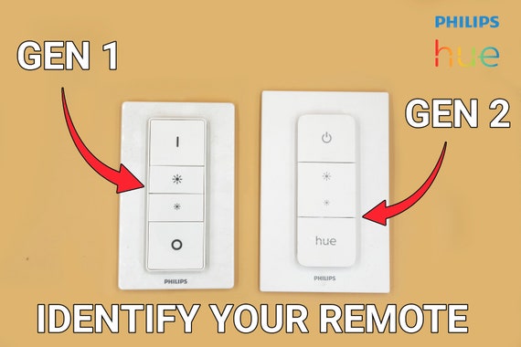 Ultra Slim Philips Hue GEN1 Dimmer Switch Adapteruk Switch Ultra Slim Switches Smart Home Living Decor Lighting Lights Home Etsy