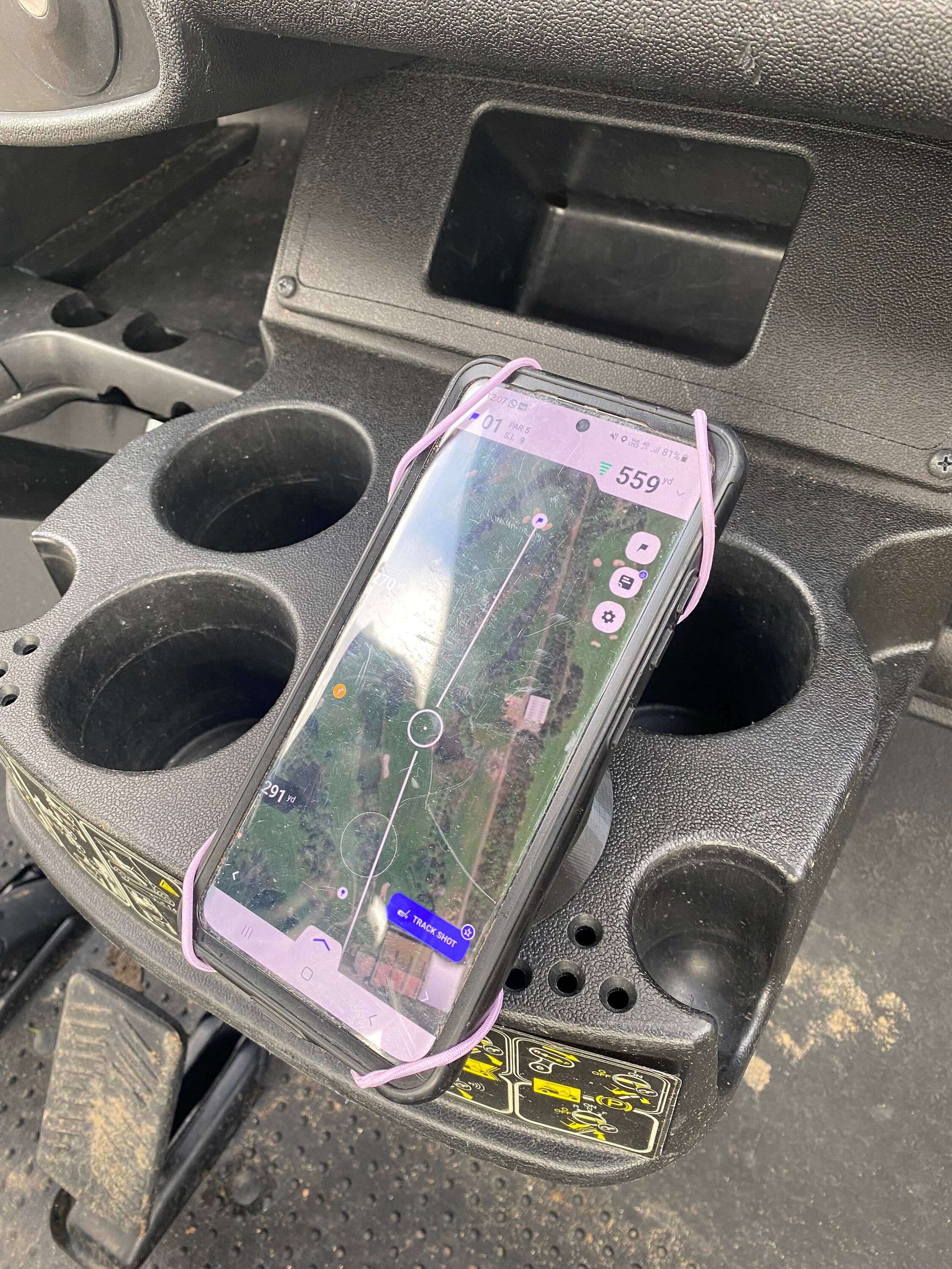 Golfing Golf Buggy Phone Holder, Garmin Holder for Golf Kart, Golf Gift