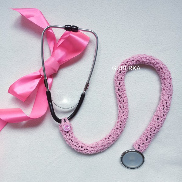 Pink stethoscope cover, Baby pink medical stethoscope garment, Doctor gift, Medicine accessory, Gift for pediatric nurse