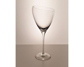 Oblique Crystal Wine Glass