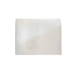 May include: A white ceramic square plate.