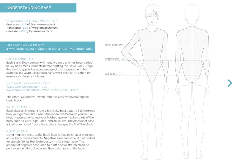 High Hip Leotard Basic Block Sloper UK 4 24 Ai, SVG, PDF 50 75% Stretch ...