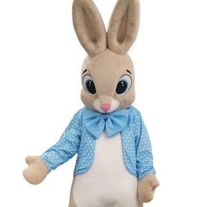 Easter Bunny Mascot Costume, Adult Mascot Costume, Party Mascot Costume, Event Mascot Costume, Birthday Party Costume, Luxury Mascot Costume