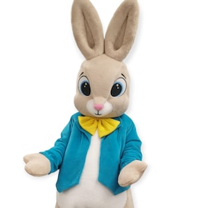 Easter Bunny Mascot Costume, Adult Mascot Costume, Party Mascot Costume, Event Mascot Costume, Birthday Party Costume, Luxury Mascot Costume