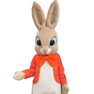 Easter Bunny Mascot Costume, Adult Mascot Costume, Party Mascot Costume, Event Mascot Costume, Birthday Party Costume, Luxury Mascot Costume