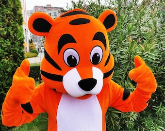 Tiger Mascot Costume, Adult Mascot Costume, Party Mascot Costume, Event Mascot Costume, Birthday Party Costume, Luxury Mascot Costume